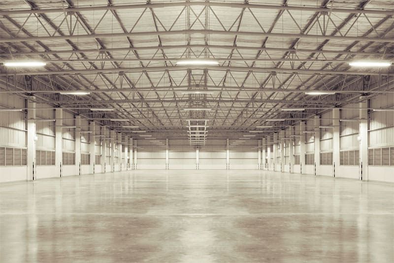 Interior de nave industrial 